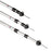 2Pcs Telescoping Tarp Poles Adjustable Tent Poles Lightweight Aluminum Tent Poles Replacement for Camping Backpacking Hammocks Shelters - Red - 5
