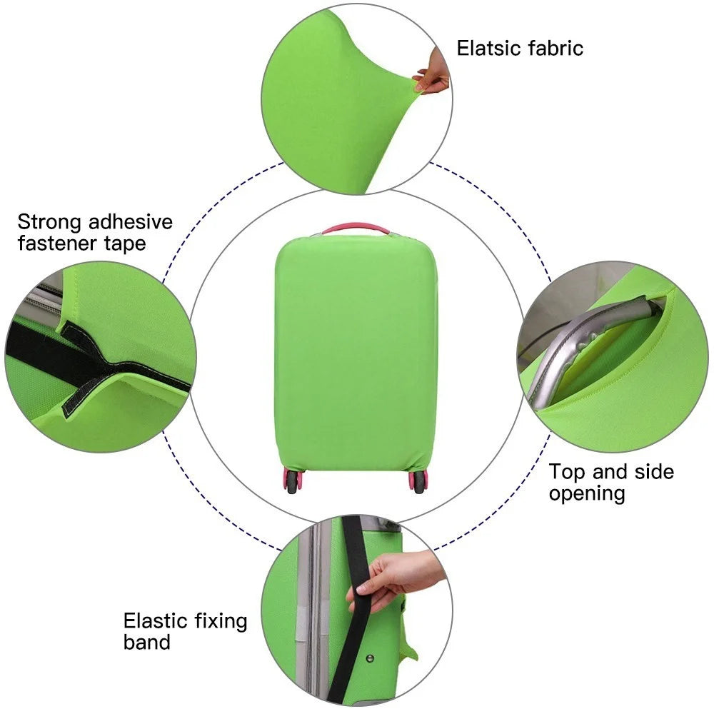 Travel Luggage Cover Washable Suitcase Protector Bag Dustproof Anti-Scratch Baggage Cover - L - 3