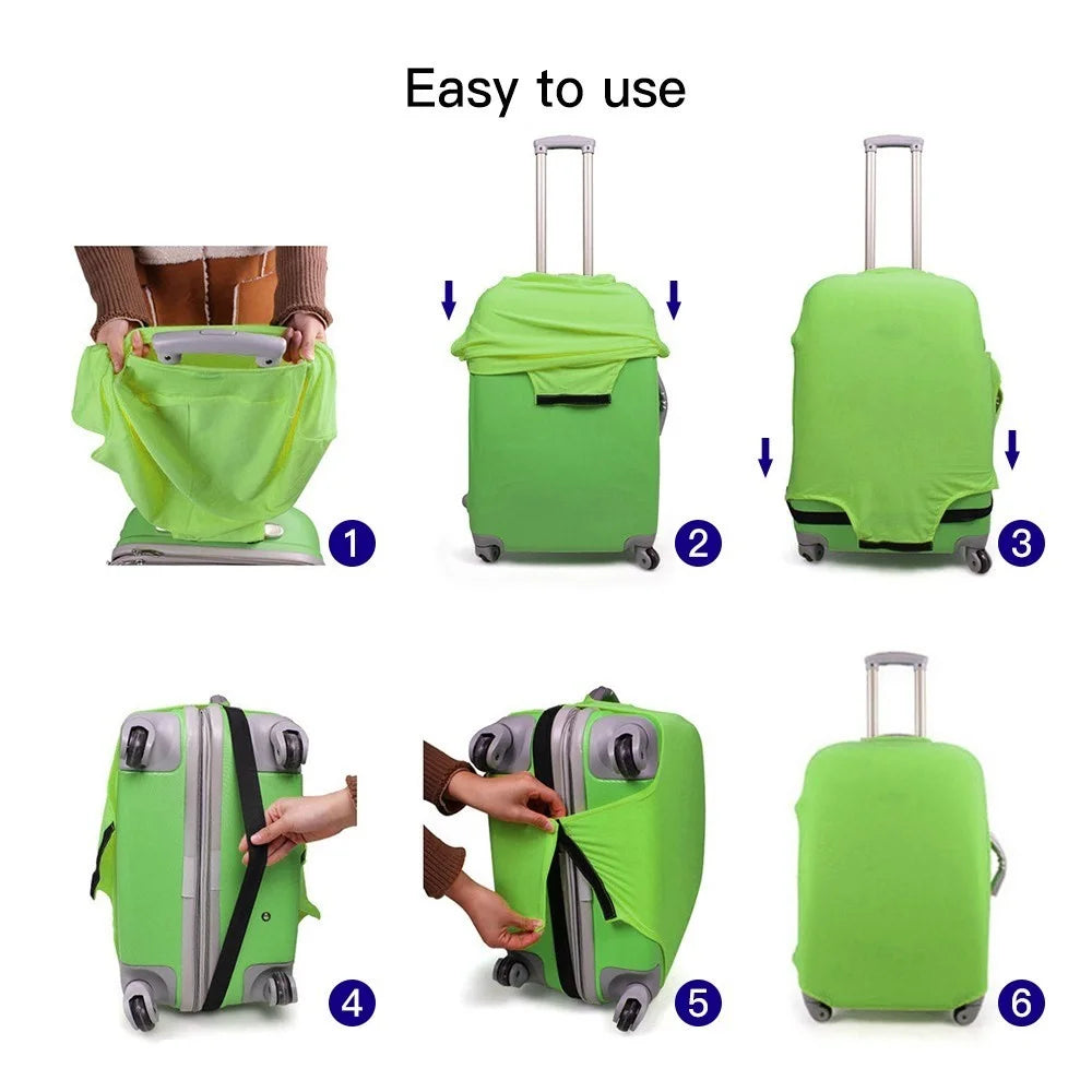 Travel Luggage Cover Washable Suitcase Protector Bag Dustproof Anti-Scratch Baggage Cover - L - 5