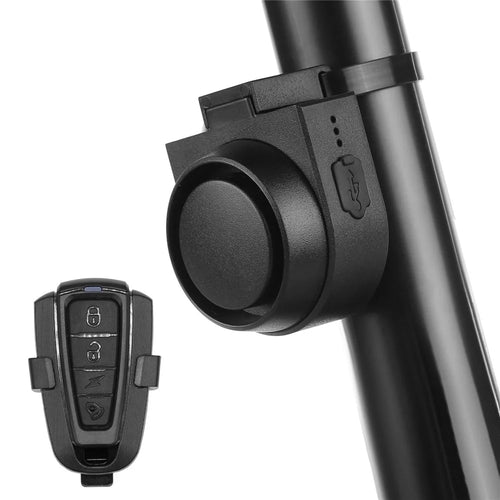 Electric Bike Horn Bell 115dB Loud Bicycle Bell IPX6 Waterproof Wireless Ring Bike Bells USB Rechargeable Bicycle Horn with 5 Sound Modes 3 Vibration - 1
