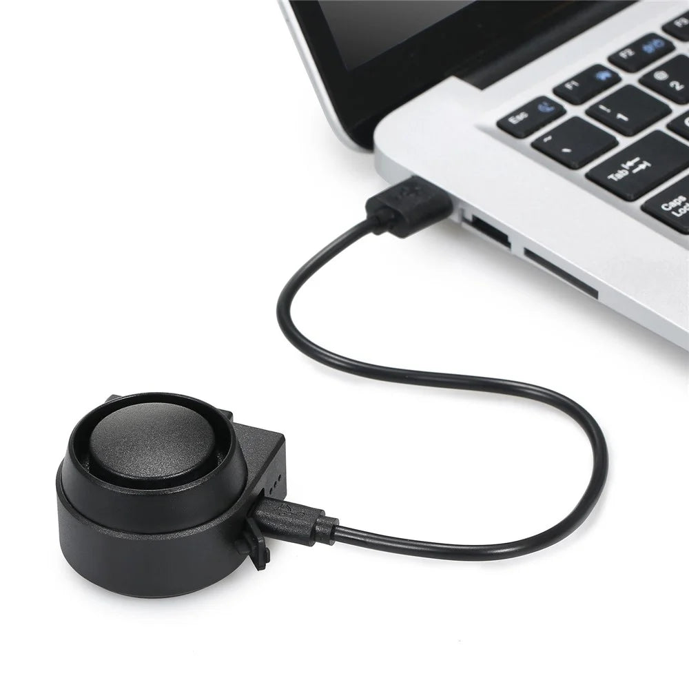 Electric Bike Horn Bell 115dB Loud Bicycle Bell IPX6 Waterproof Wireless Ring Bike Bells USB Rechargeable Bicycle Horn with 5 Sound Modes 3 Vibration - 6