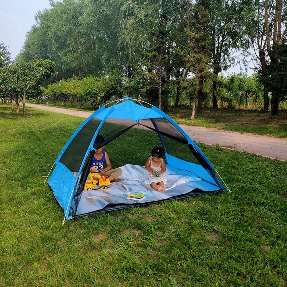 2 Person Pop-up Tent Automatic Instant Setup Family Cabin Tent Beach Leisure Net for Camping Hiking Traveling Mountaineering - 3