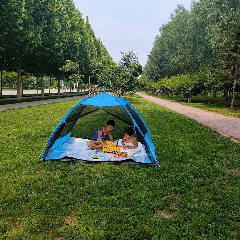 2 Person Pop-up Tent Automatic Instant Setup Family Cabin Tent Beach Leisure Net for Camping Hiking Traveling Mountaineering - 4
