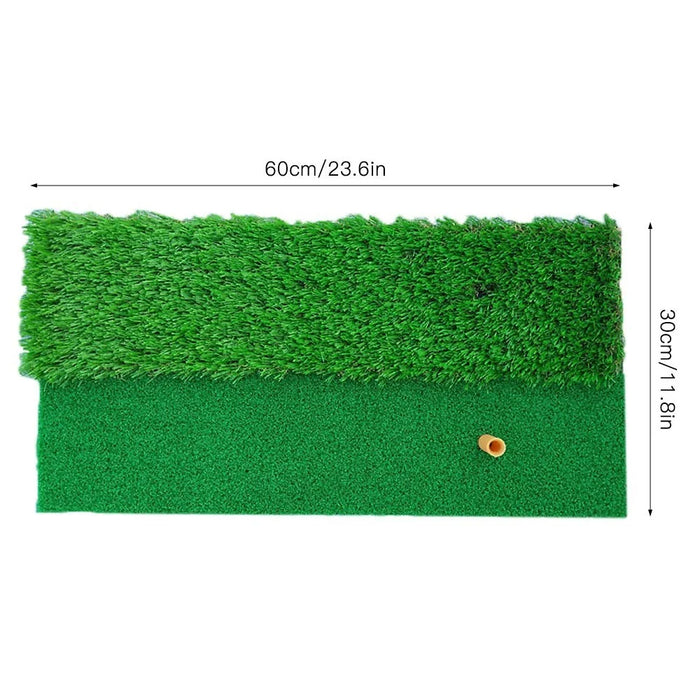 Reaction Golf Mat Turf Indoor/Outdoor Pad Mini Golf Practice Training Aid with Tee for Hitting Chipping - 4