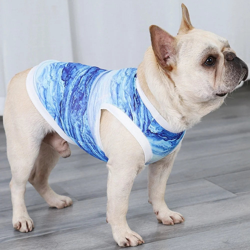 DOGLEMI Pet Summer Cooling Shirt Breathable Vest Puppy Sweatshirt Dog Clothes - M - 3