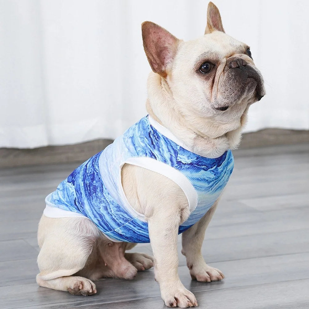 DOGLEMI Pet Summer Cooling Shirt Breathable Vest Puppy Sweatshirt Dog Clothes - M - 5