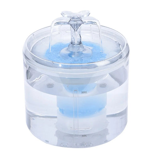 2.6L/88oz Cat Water Fountain Pet Water Fountain Transparent Automatic Cat Water Dispenser Pet Supply - EU Plug - 1