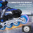 1 Pair Adjustable Roller Skates Children Flash Inline Skates Shoes Children Teens Beginner Advance - Size: M - 2