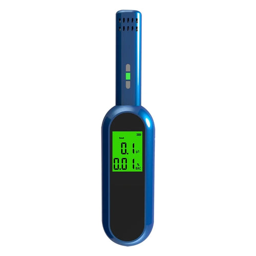 Portable Breath Alcohol Tester with LCD Screen Digital Breathalyzer Blowing Alcohol Tester Hand-held Drunk Driving Detection Gauge Battery Powered (No FDA, BPA-Free) - 1