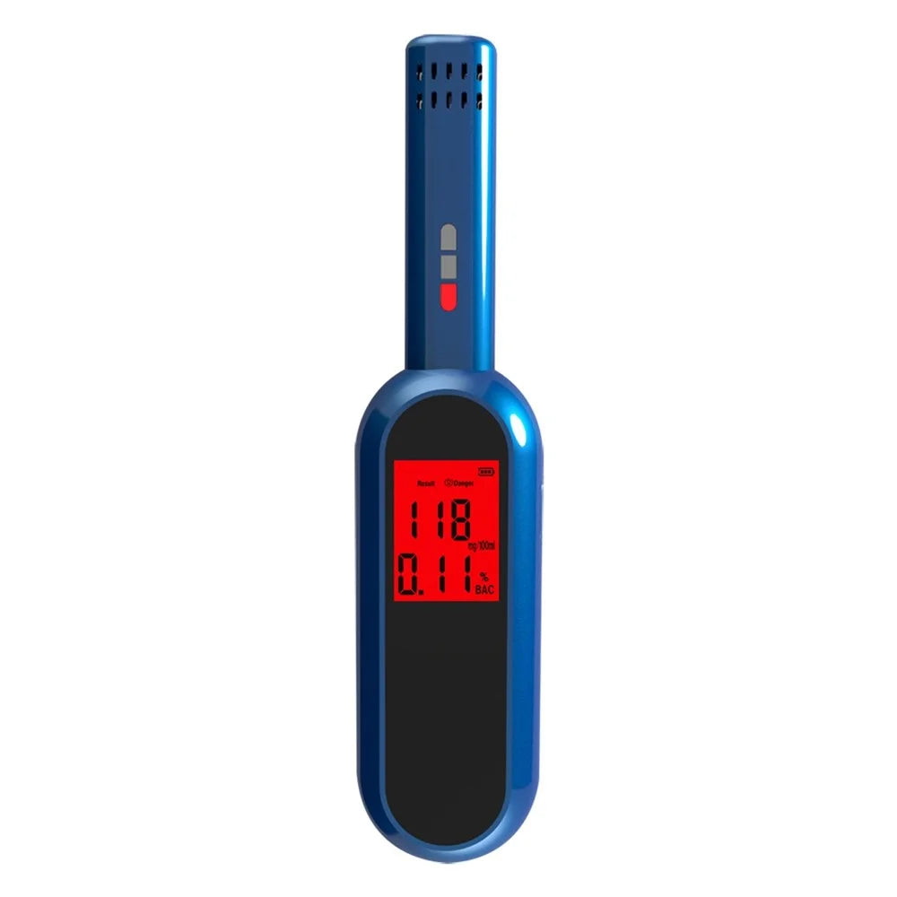 Portable Breath Alcohol Tester with LCD Screen Digital Breathalyzer Blowing Alcohol Tester Hand-held Drunk Driving Detection Gauge Battery Powered (No FDA, BPA-Free) - 3