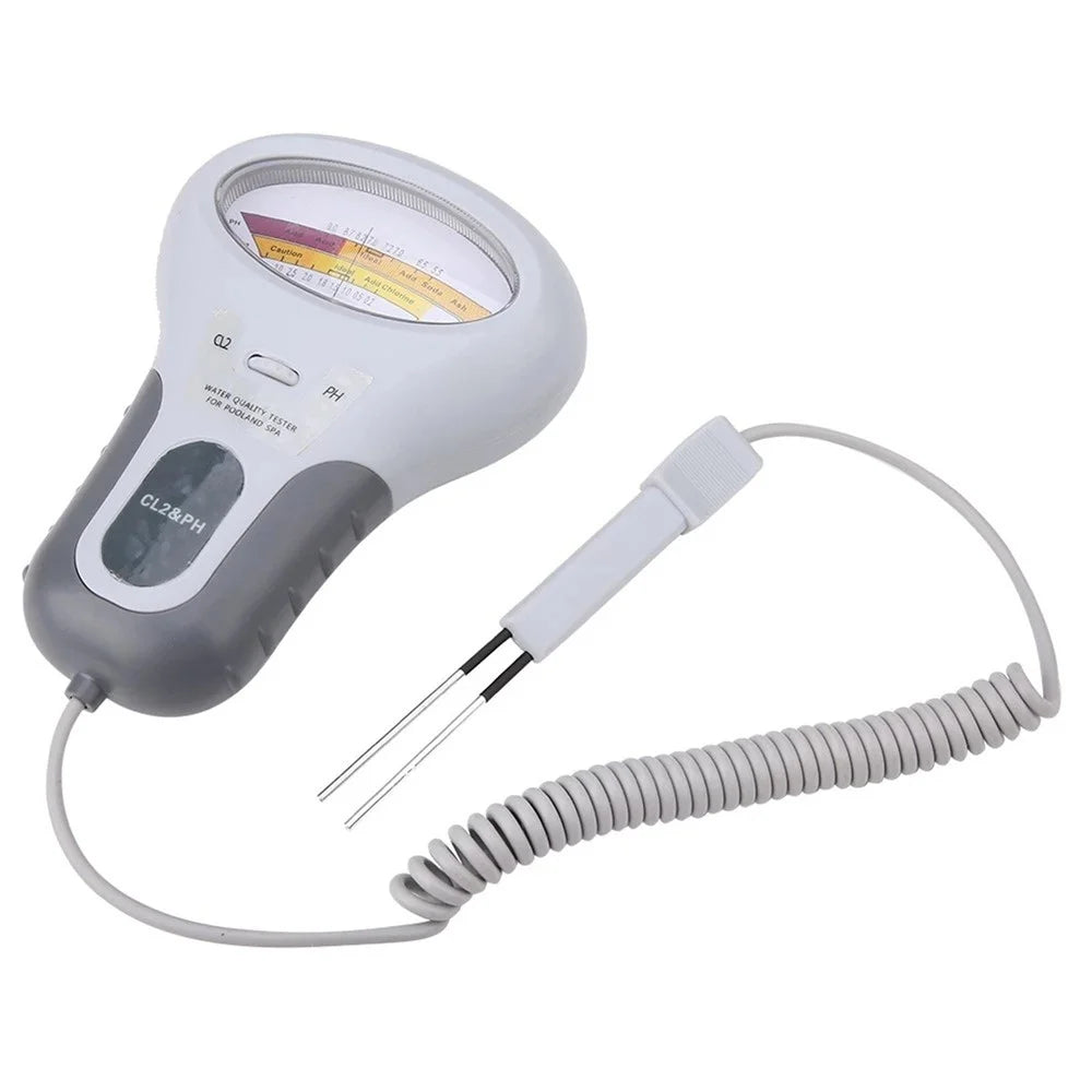 PC102 Handheld Water Quality Tester 2 in 1 PH/Chlorine Level CL2 Portable Meter Detector with Display for Swimming Pool Spa - 1