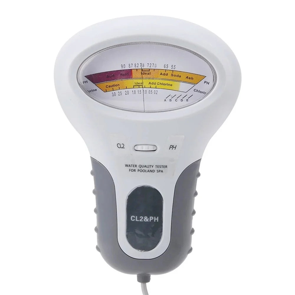 PC102 Handheld Water Quality Tester 2 in 1 PH/Chlorine Level CL2 Portable Meter Detector with Display for Swimming Pool Spa - 5