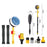 Car Wash Brush High-pressure Foam Car Cleaning Kit 360-degree Spin Car Wash Mop Detachable and Extendable Scrub Brush for Car Home Cleaning and Garden Use - 5