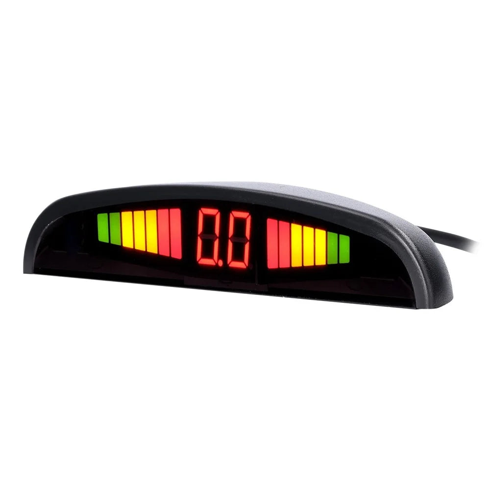 Car Parking Sensor Warning Buzzer Rear Reversing Radars System with 4 Parking Sensors Distance Detection LED Distance Display - Black - 6