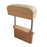 Waterproof Anti-stains Surface Car Armrest Support Adjustable Height Durable Elbow Rest Cushion Arm Rest Box Pad Center Console Storage Organizer - Beige - 1