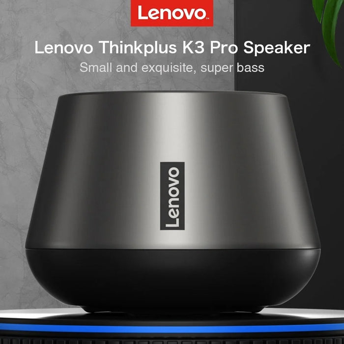 LENOVO THINKPLUS K3 PRO BT 5.0 True Wireless Speaker Stereo Music Player with Microphone - Black - 2