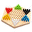 Chinese Checker Classic Original Game Set Rubber Wooden Board Game Strategy Game for Kids Adults - 2