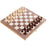 3-in-1 Multifunctional Wooden Chess Set Folding Chessboard Game Draughts Backgammon Set Educational Toy - 3