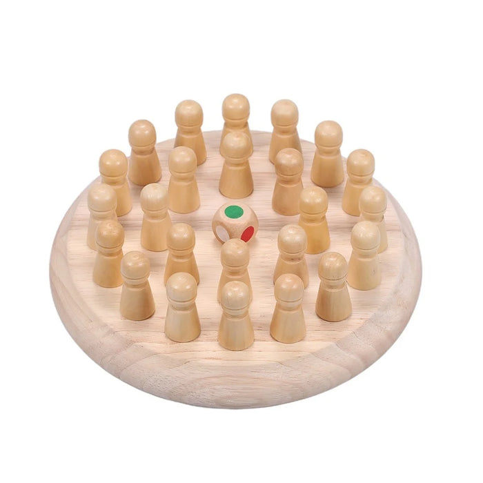 Wooden Stick Memory Chess Game Set Block Board Color Cognitive Game Kids Educational Toy - 3