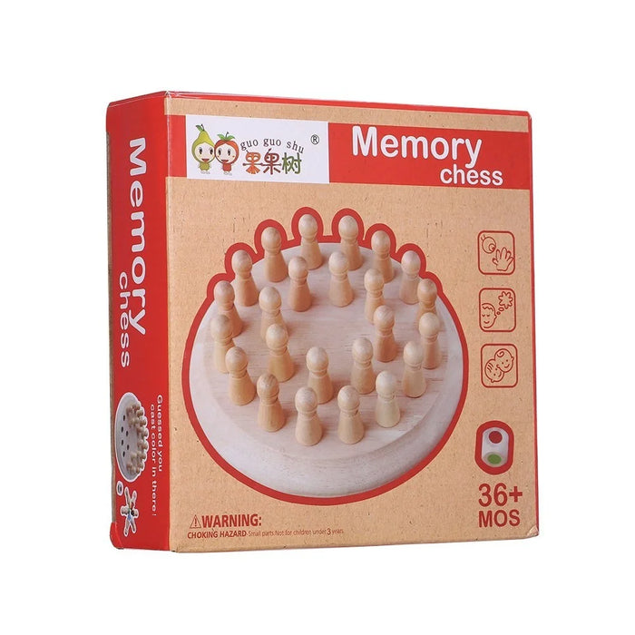 Wooden Stick Memory Chess Game Set Block Board Color Cognitive Game Kids Educational Toy - 4