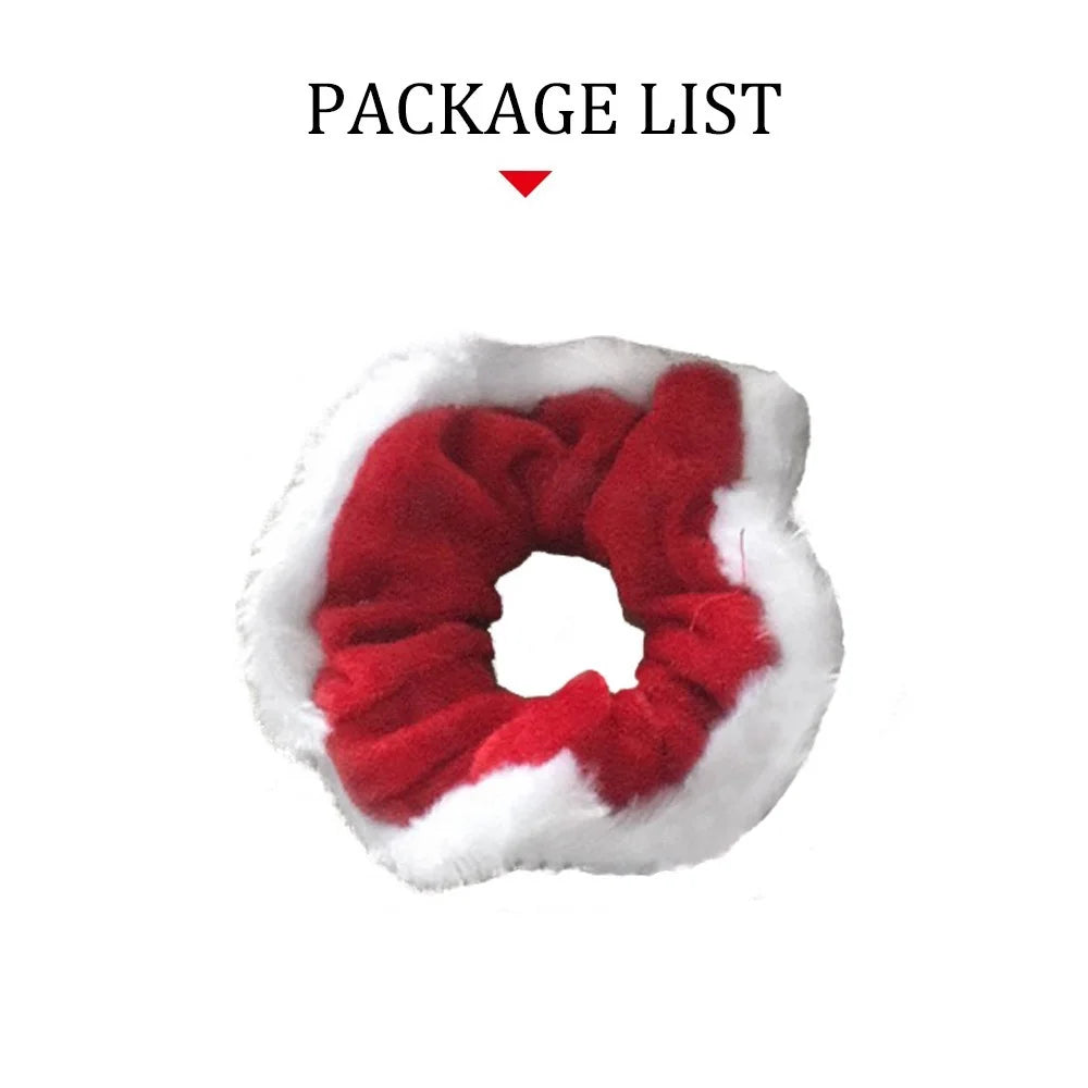 Hair Scrunchy Christmas Hair Band Elastic Hair Tie Ponytail Holder for Girls Women - 4