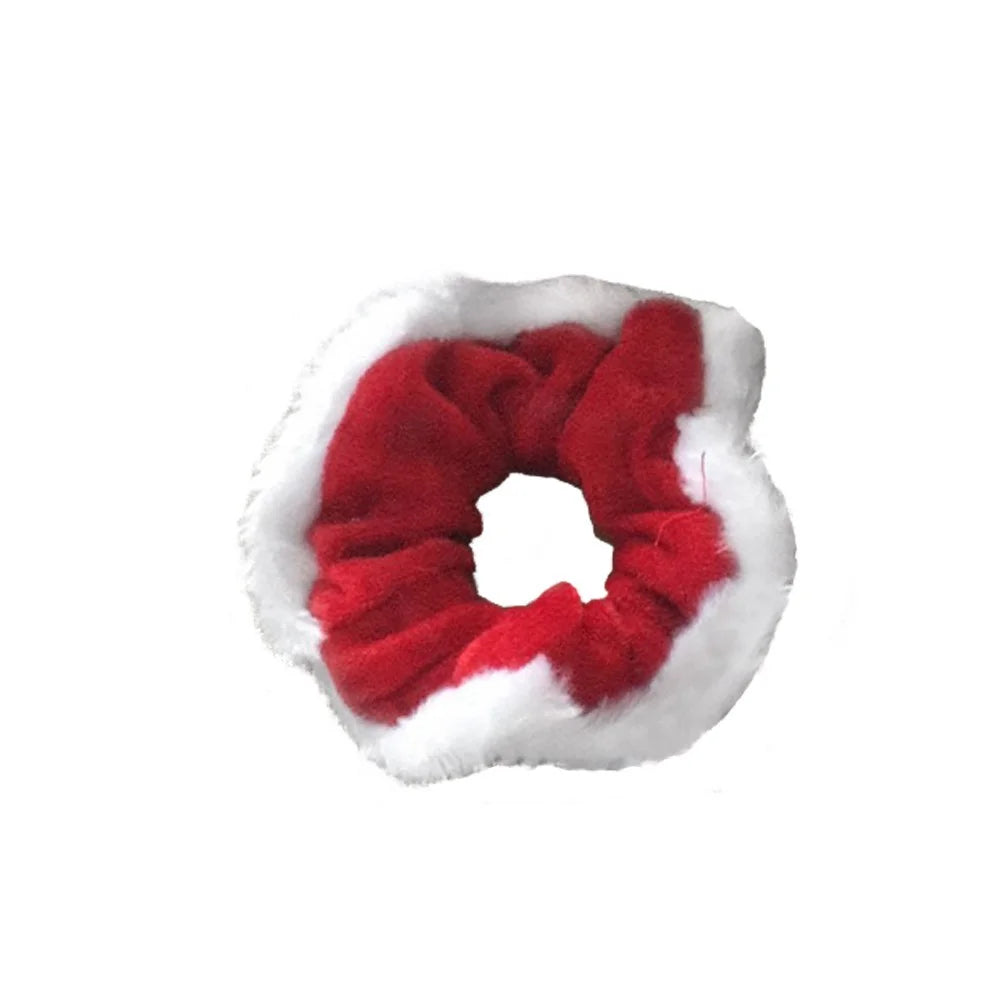 Hair Scrunchy Christmas Hair Band Elastic Hair Tie Ponytail Holder for Girls Women - 5