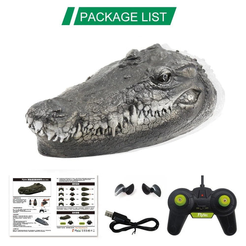 FLYTEC V005 2.4G RC Boat Simulation Crocodile Head Electric Racing Boat Summer Water Toy for Pool Lake Pond - 1