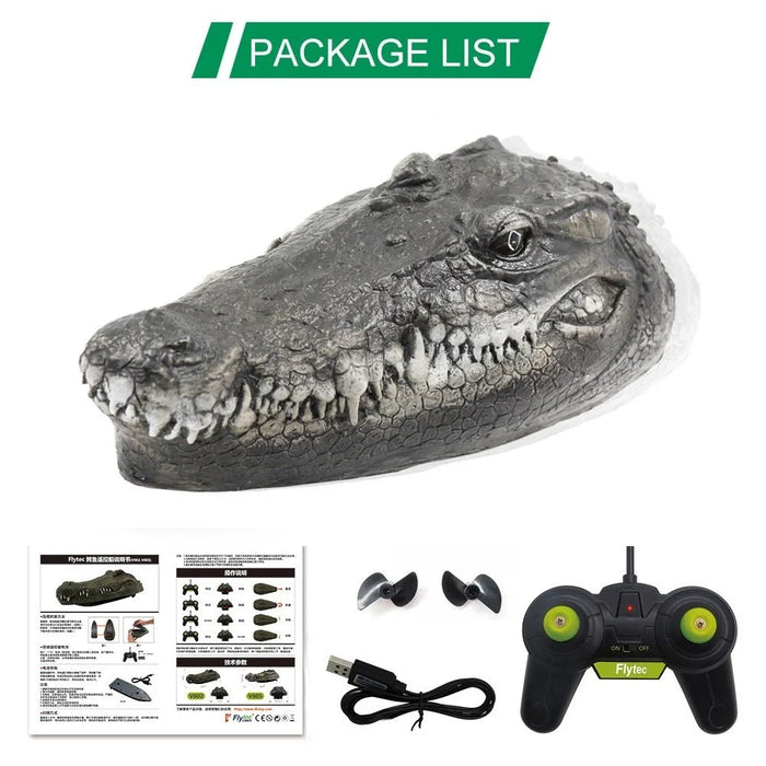 FLYTEC V005 2.4G RC Boat Simulation Crocodile Head Electric Racing Boat Summer Water Toy for Pool Lake Pond - 1