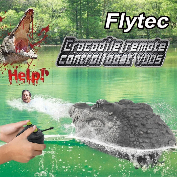 FLYTEC V005 2.4G RC Boat Simulation Crocodile Head Electric Racing Boat Summer Water Toy for Pool Lake Pond - 2