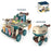 Kids Kitchen Shopping Cart Pretend Toddler Toys Play Kitchen Sink Toys Color Changing Funny Role Play Set with Light and Sound - Sky Blue - 6