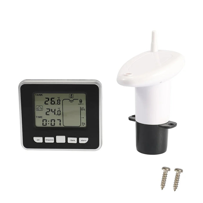Water Level Sensor Transmitter Ultrasonic Water Tank Liquid Depth Level Meter Sensor with LCD Display - 1
