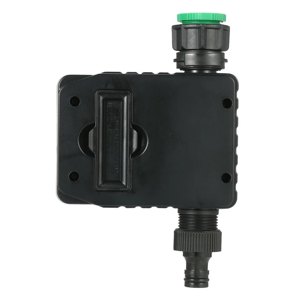 IP65 Waterproof 3 Separate Programs Digital Water Timer 3in Large Screen Hose Timer Sprinkler Timer Single Valve Faucet for Garden Lawn - EU Inlet - 2