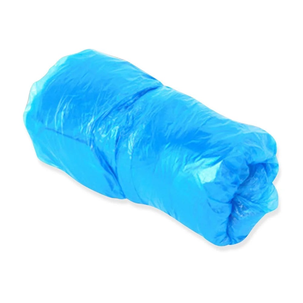 100Pcs / Pack Shoe Covers Anti-dust Waterproof Plastic Thick Disposable Shoe Covers for Shoe Cover Dispenser - 1