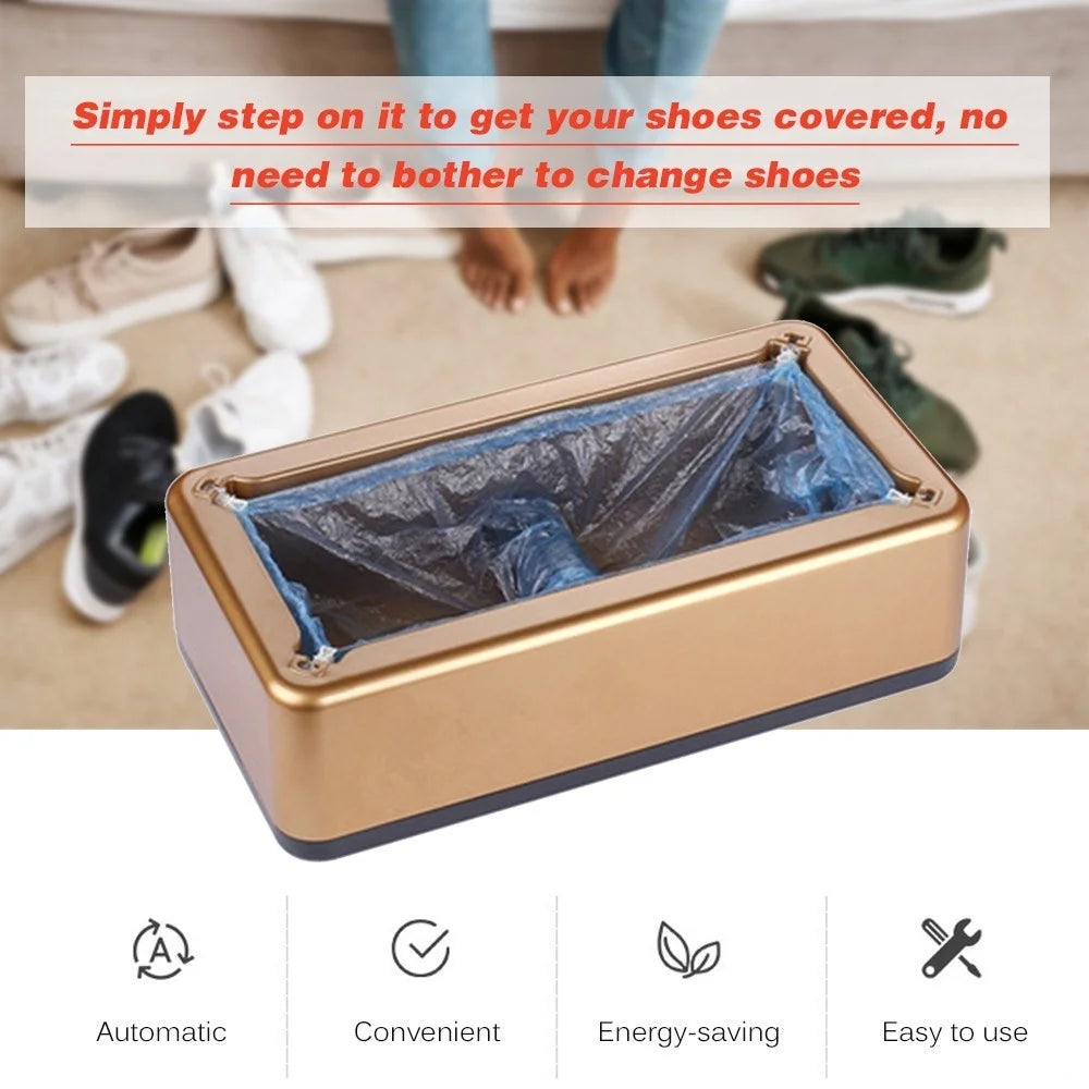 100Pcs / Pack Shoe Covers Anti-dust Waterproof Plastic Thick Disposable Shoe Covers for Shoe Cover Dispenser - 6