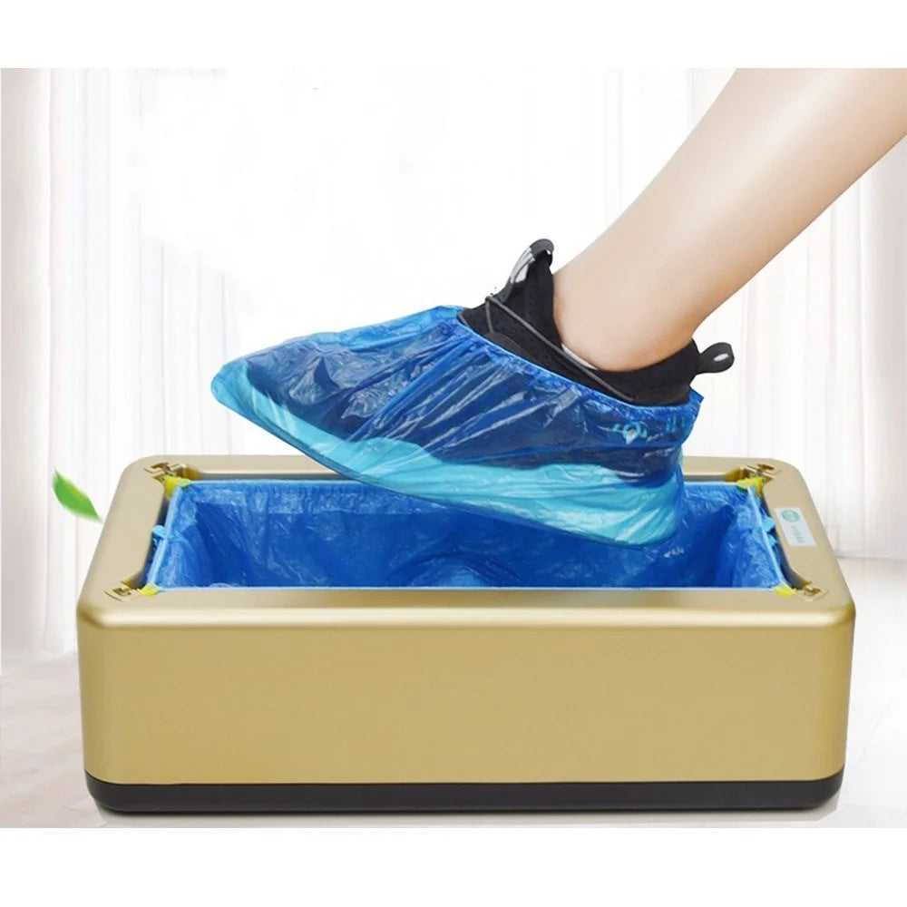 100Pcs / Pack Shoe Covers Anti-dust Waterproof Plastic Thick Disposable Shoe Covers for Shoe Cover Dispenser - 7