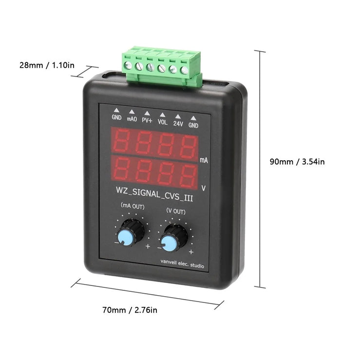 24V Current Voltage Transmitter 4-20mA Signal Generator Signal Calibrator with Display - 2