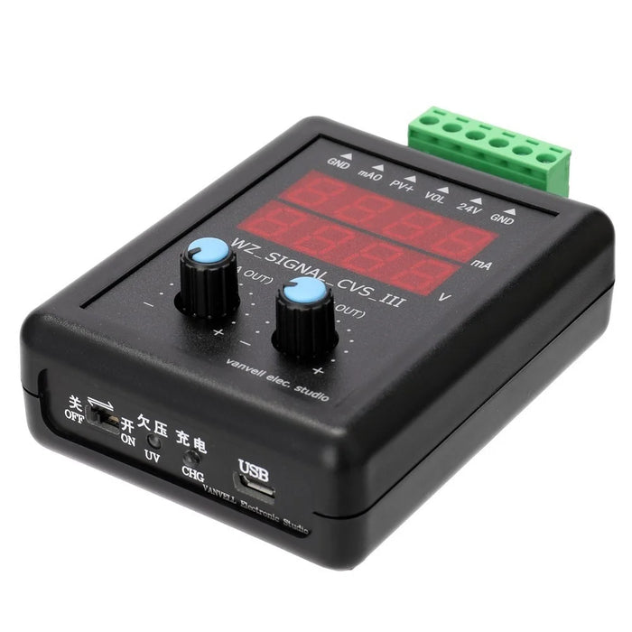 24V Current Voltage Transmitter 4-20mA Signal Generator Signal Calibrator with Display - 6