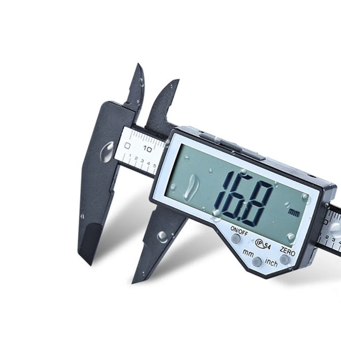 Durable IP54 Waterproof Electronic Caliper 0-150mm Digital Display Vernier LCD Large Screen Plastic Caliper for Antique Measuring - 1