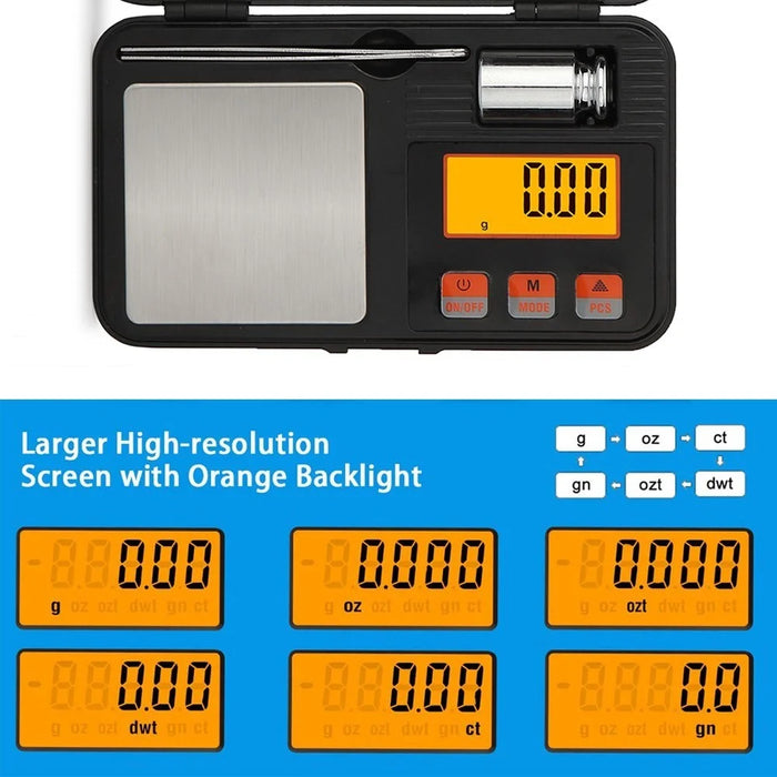 Digital Kitchen Scale 200g / 0.01g High Accuracy Precision Multifunction Food Scale Jewelry Scale with Tool Box - 4