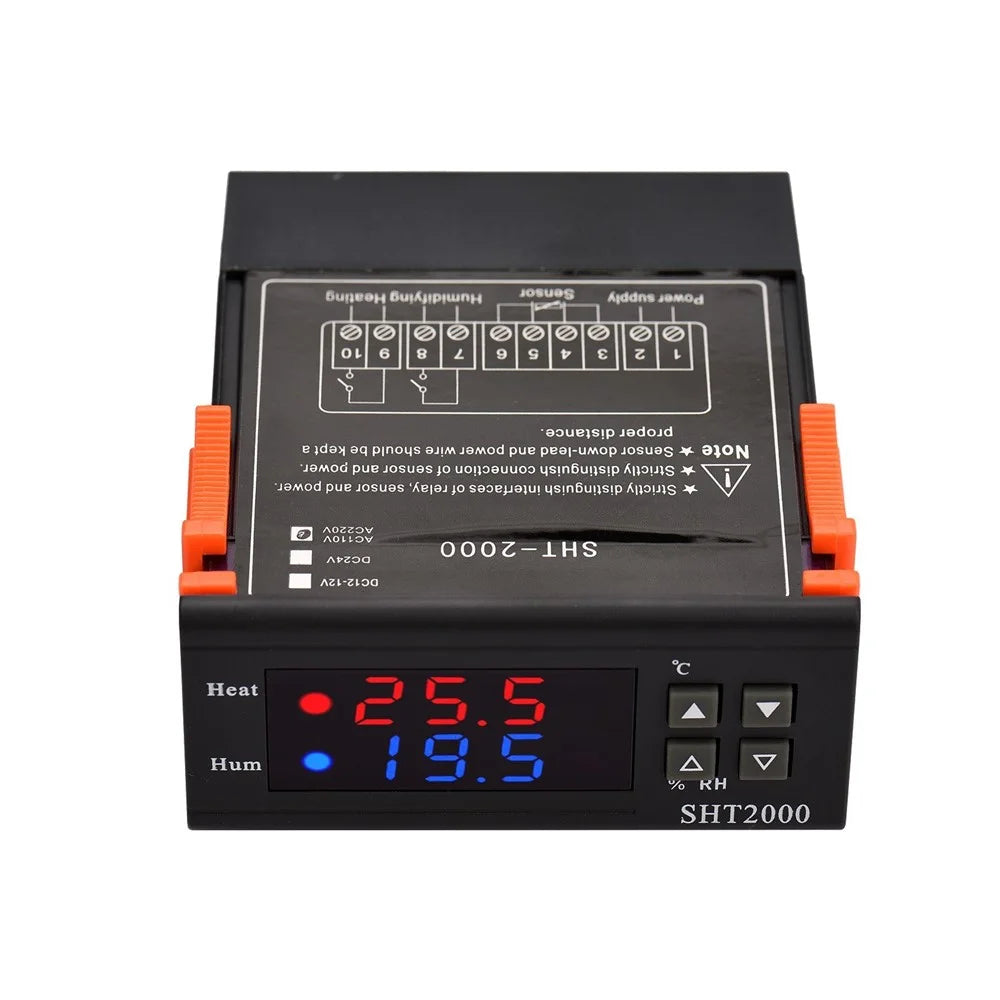 SHT2000 Digital Temperature Humidity Controller Intelligent Temperature Regulator AC 110-220V Refrigerator Thermostat - 5