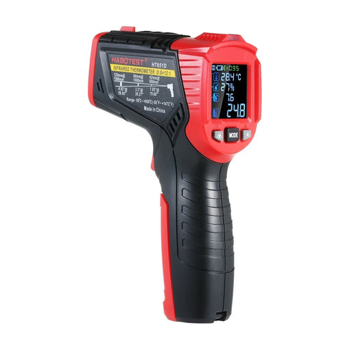 HABOTEST Multi-functional Non-contact Infrared Thermometer High Precision Temp Humidity Dew Point Temperature Meter for HVAC Automotive Mechanics Electricians - 1