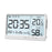 Room Thermometer Hygrometer Digital Humidity Meter Temperature Monitor Electronic Alarm Clock with Time and Date - 2
