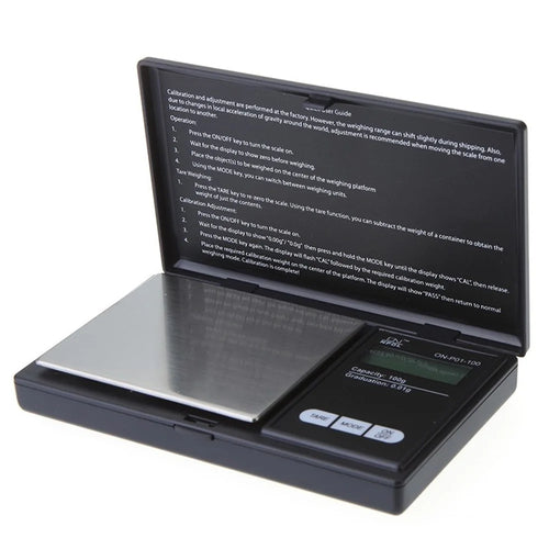 Portable Digital Kitchen Scale High Accuracy Jewelry Weight Measuring Tool 100 / 0.01G LCD Pocket Weighing Electronic Scales - 1