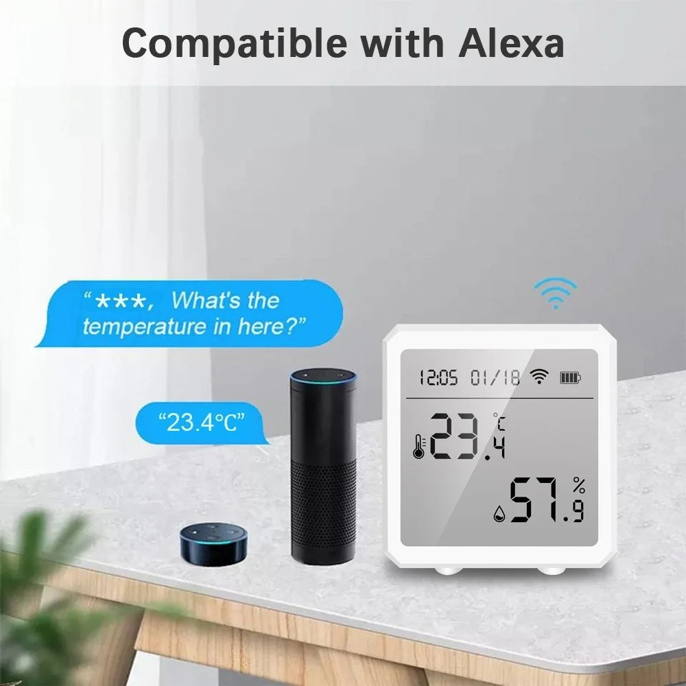 WiFi Room Thermometer Hygrometer Digital Humidity Meter Temperature Monitor Supports 2.4G WiFi - 4