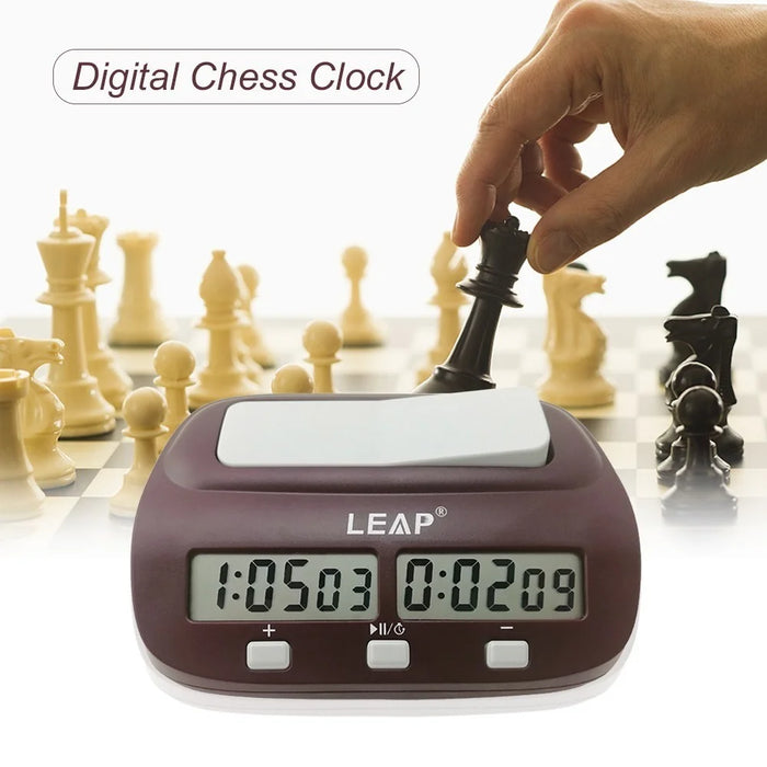 Portable 4 Buttons Design Digital Chess Clock Count Down Chess Timer with Alarm Electronic Board Game Bonus Competition Master Tournament - 5