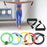 11Pcs Resistance Band Set Fitness Workout Bands with Handles, Door Anchor, Ankle Strap for Heavy Resistance Training Physical Therapy Shape Body - 3