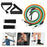 11Pcs Resistance Band Set Fitness Workout Bands with Handles, Door Anchor, Ankle Strap for Heavy Resistance Training Physical Therapy Shape Body - 4