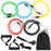 11Pcs Resistance Band Set Fitness Workout Bands with Handles, Door Anchor, Ankle Strap for Heavy Resistance Training Physical Therapy Shape Body - 6