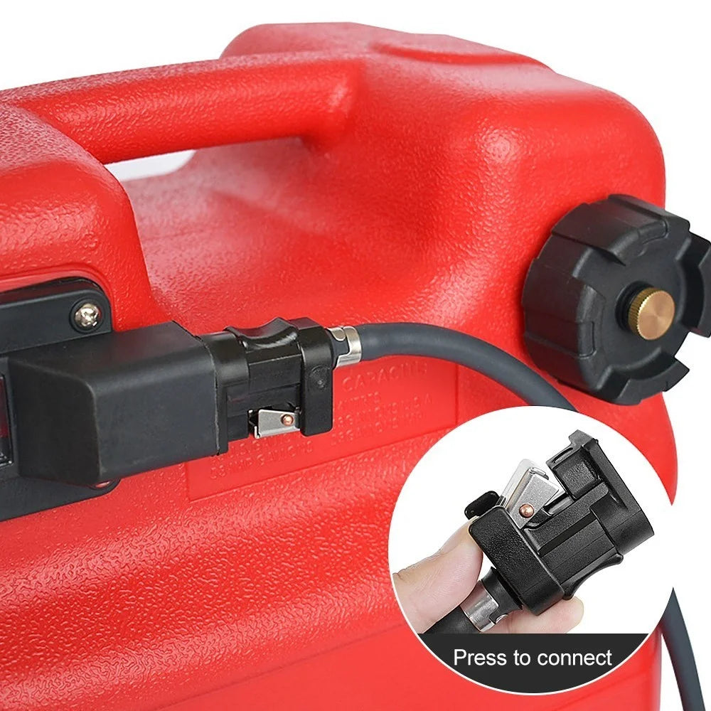 300cm Boat Fuel Line with Hand Pump Connectors Boat Motor Fuel Hose Compatible with Outboard Motors Up to 85hp - 6