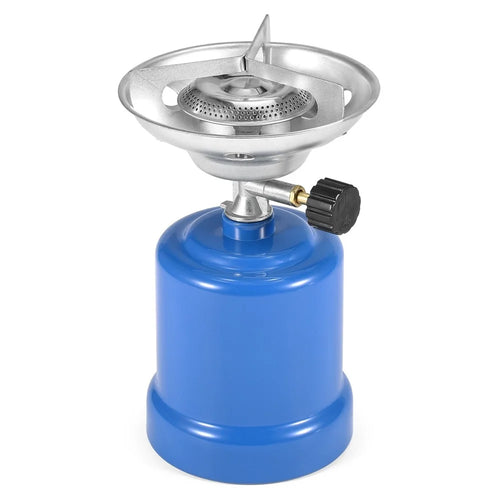 Windproof Camp Stove Gas Tank Stove Portable Backpacking Propane Stove with Adjustable Burner for Outdoor Cooking - Type: 1 - 1